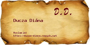 Ducza Diána névjegykártya